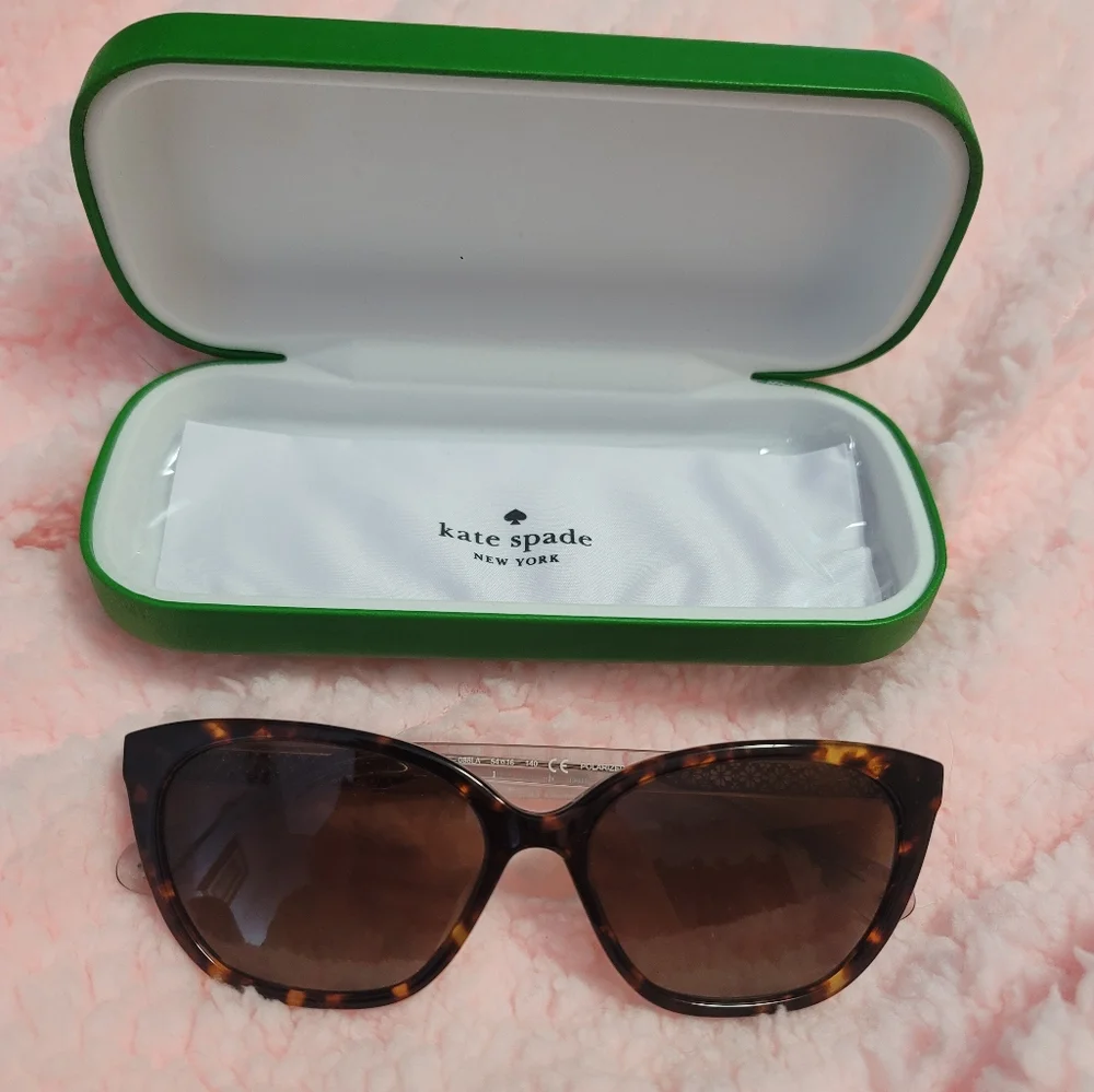 kate spade Tortoiseshell Brown Gradient Lens Cat Eye Sunglasses